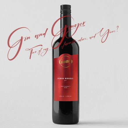 Pirosribizli bor 750 ml | Gong pálinkaház